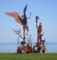 Preview: Pan and Syrinx garden sculpture rusty iron
